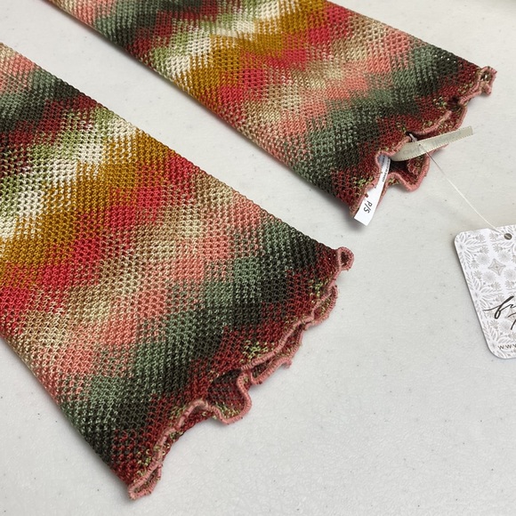 Free People Sierra Woven Diamond Print  Fingerless Gloves - Picture 8 of 13
